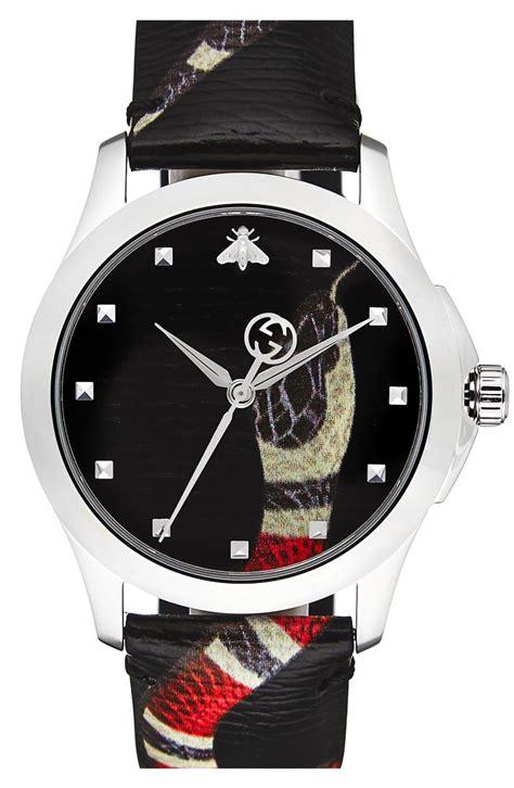 gucci unisex rubber watch|gucci watch with snake.